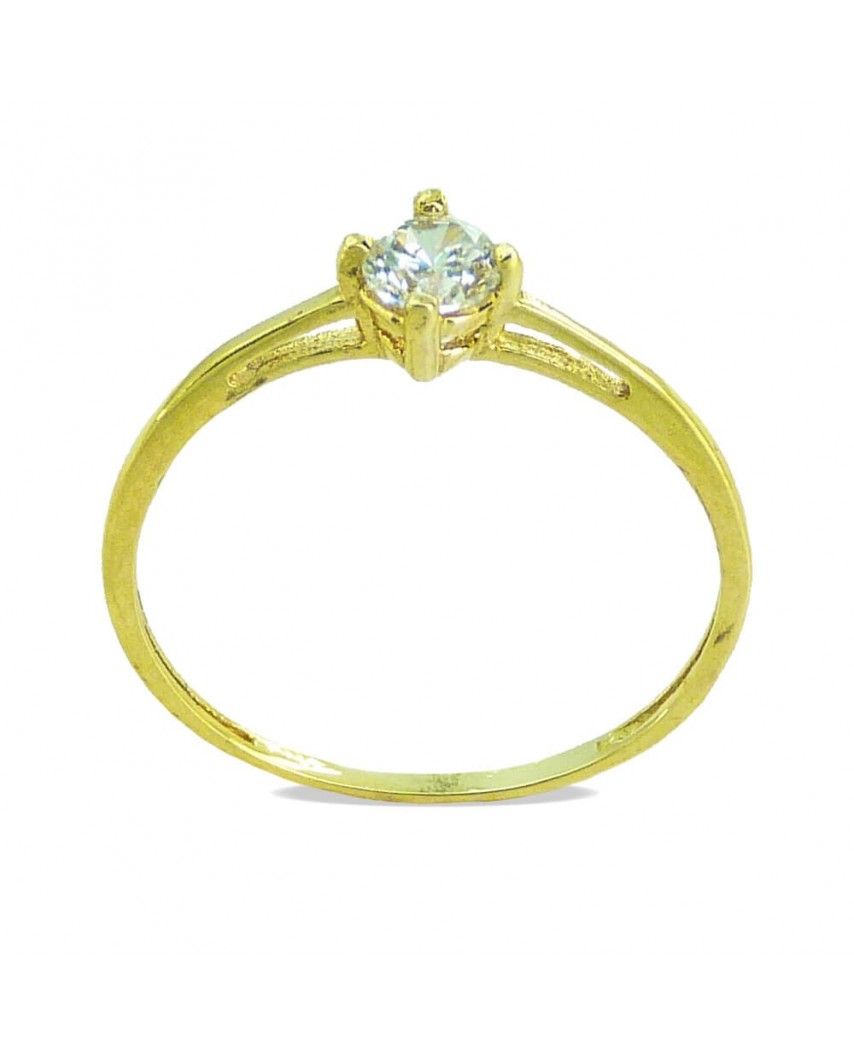 SOLITARIO ORO AMARILLO CON CIRCONITA.