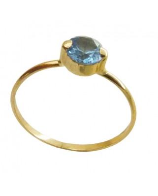 SORT.REDONDO AGUAMARRINA 5MM PRESION