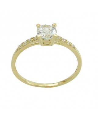 SORTIJA  CON CIRCONITA DE 5MM.