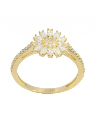 SORTIJA  CUAJO CON PIEDRAS EN BRAZOS