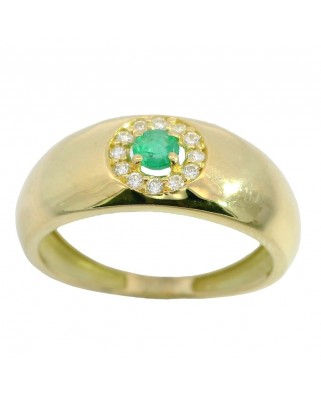 SORTIJA  PIEDRA ESMERALDA 3MM