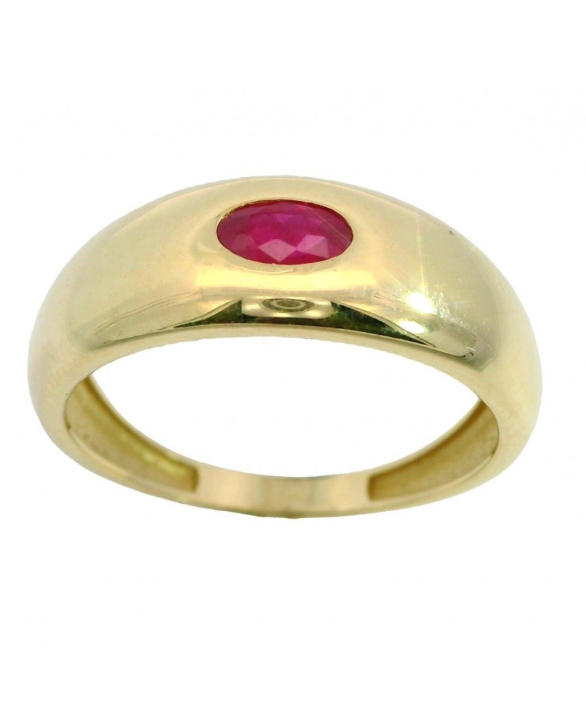 SORTIJA  PIEDRA RUBI 5x3MM