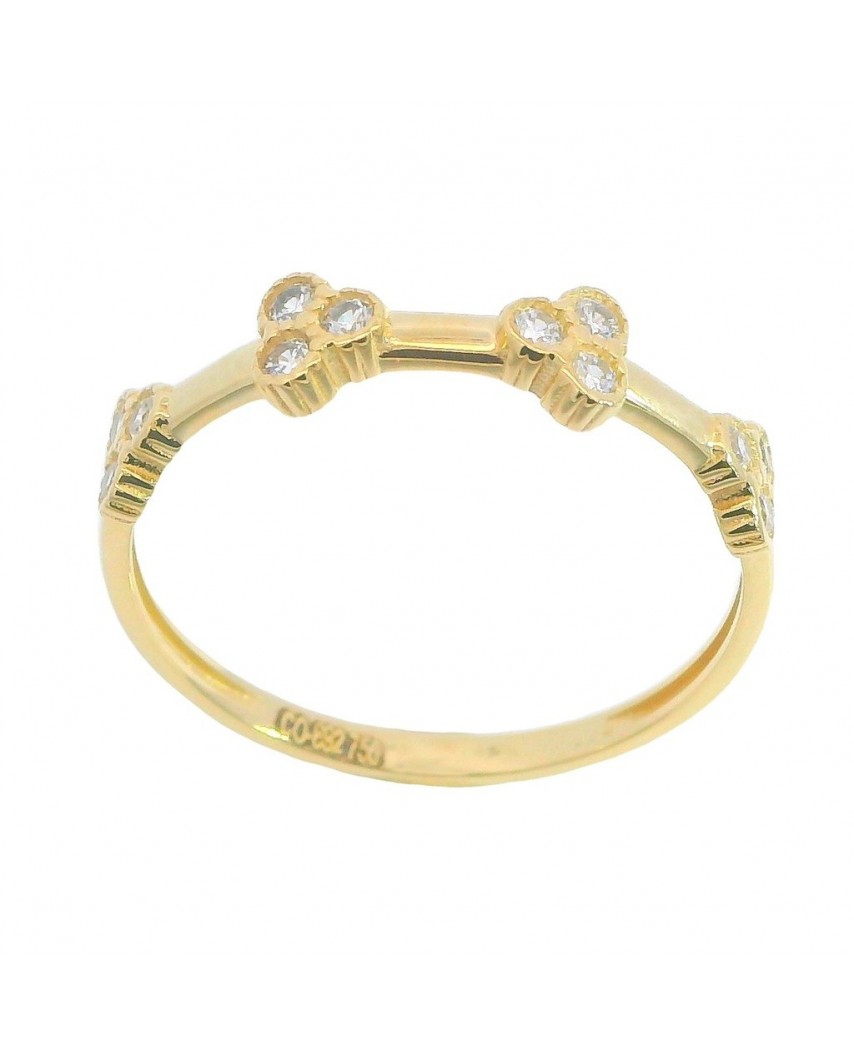 SORTIJA 4 CABEZAS DE 3 GARRAS