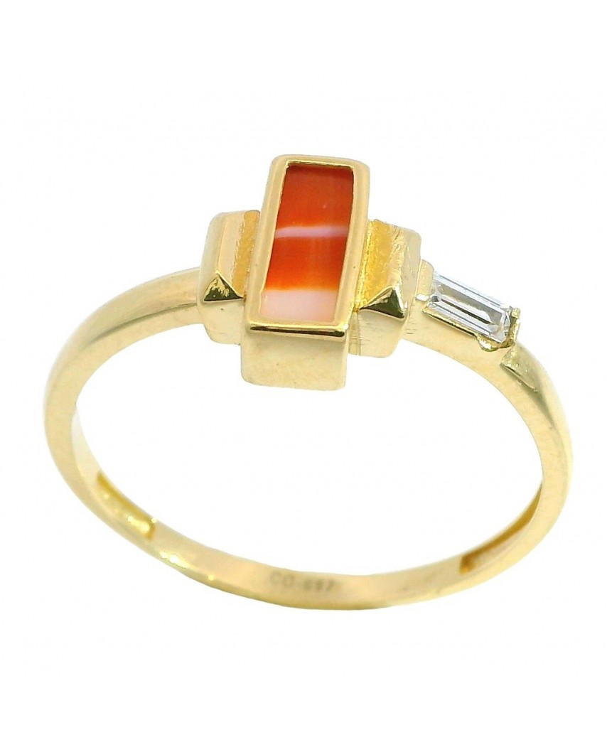 SORTIJA AGATA SARDONICA