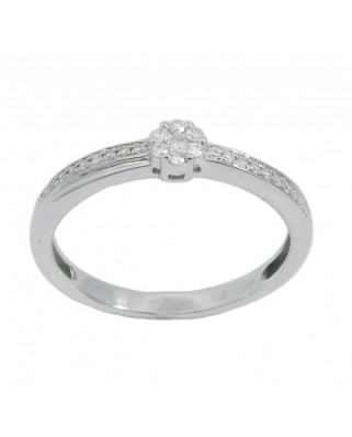 SORTIJA BRILLANTES DI 18 RD 0.068 DI 7 0.079 SI-H