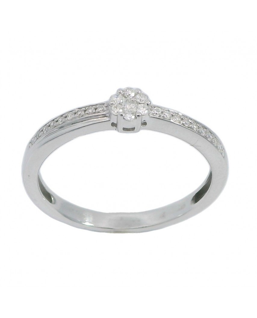 SORTIJA BRILLANTES DI 18 RD 0.068 DI 7 0.079 SI-H