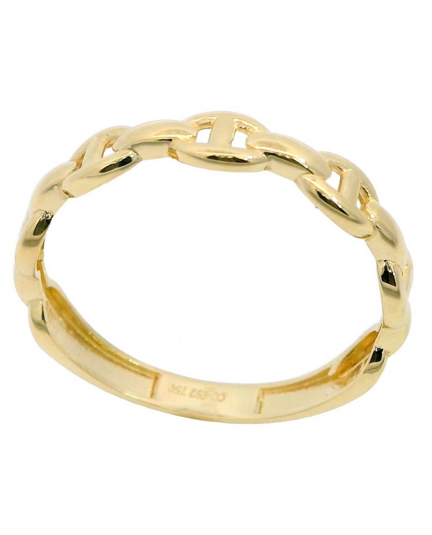 SORTIJA CADENA ESLABONES CALABROTE