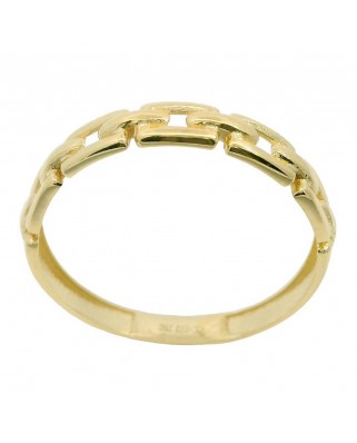 SORTIJA CADENA ESLABONES RECTOS