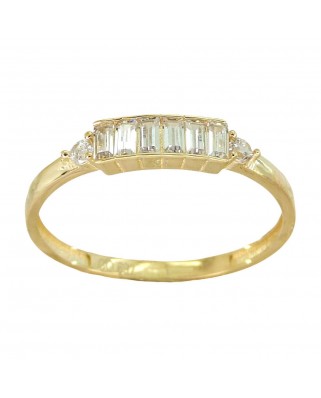 SORTIJA CON CIRCONITAS CARRÉ.CUERPO 1'5MM.