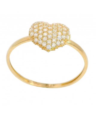 SORTIJA CORAZON CON CIRCONITAS.