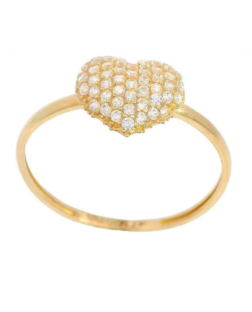 SORTIJA CORAZON CON CIRCONITAS.