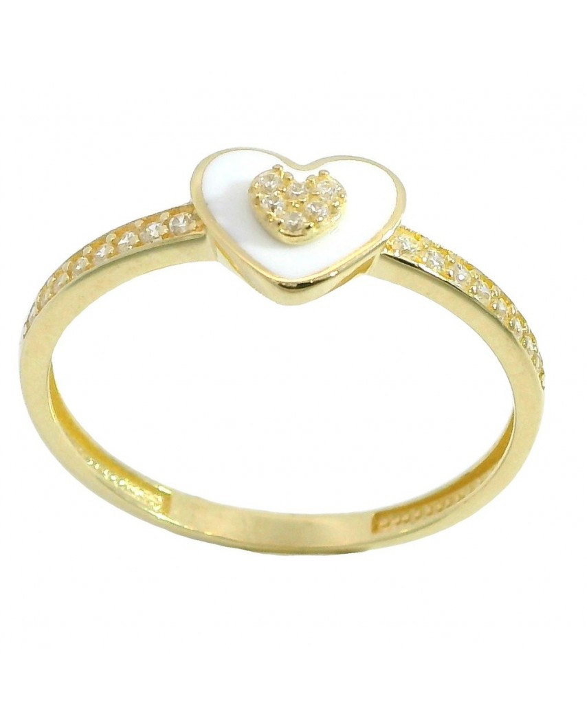 SORTIJA CORAZON ESMALTE