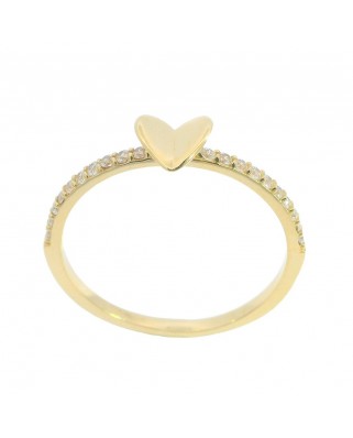 SORTIJA CORAZON PIEDRAS EN BRAZOS