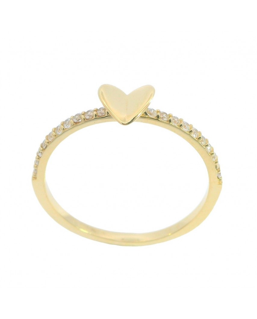 SORTIJA CORAZON PIEDRAS EN BRAZOS