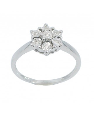 SORTIJA CUAJO 7 BRILLANTES 0.05 CT TW  H-SI