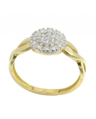 SORTIJA CUAJO REDONDO DE CIRCONITAS.