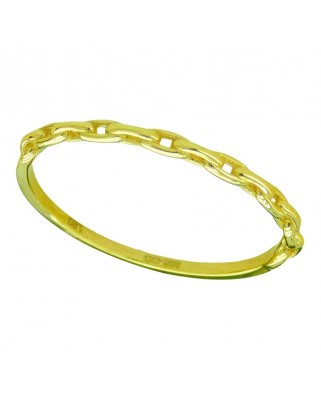SORTIJA ESLABONES ORO AMARILLO.
