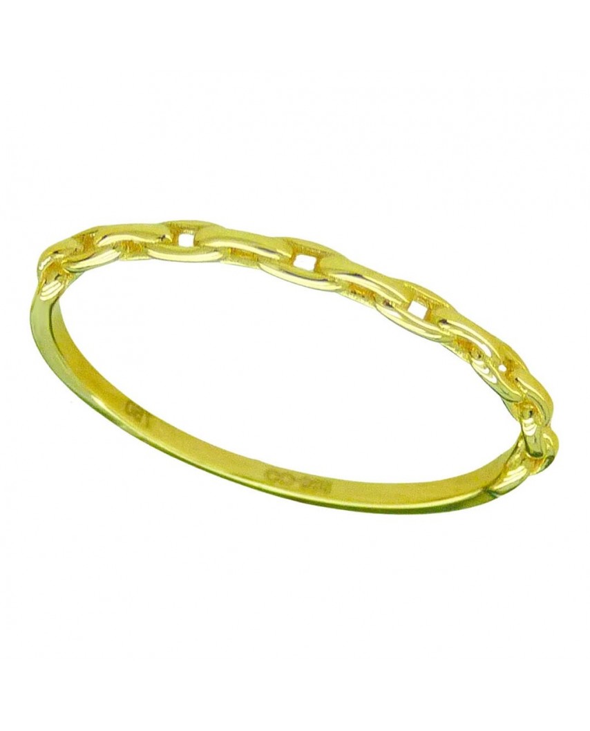 SORTIJA ESLABONES ORO AMARILLO.