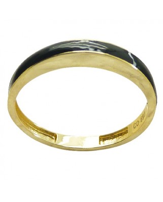 SORTIJA ESMALTE NEGRO.