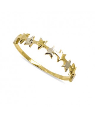 SORTIJA ESTRELLAS BICOLOR