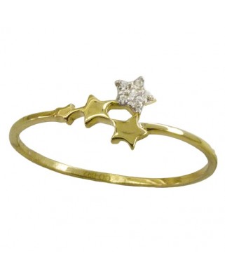 SORTIJA ESTRELLAS CON CIRCONITAS.