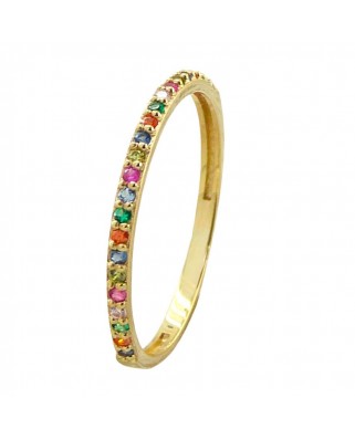 SORTIJA FORMA PIEDRAS FUNDIDA