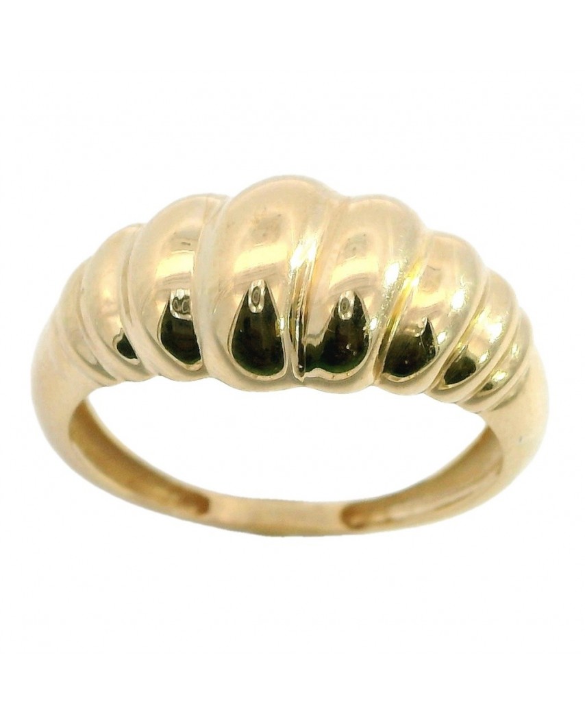 SORTIJA GALLONEADA ORO AMARILLO