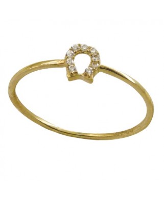 SORTIJA HERRADURA CON CIRCONITA