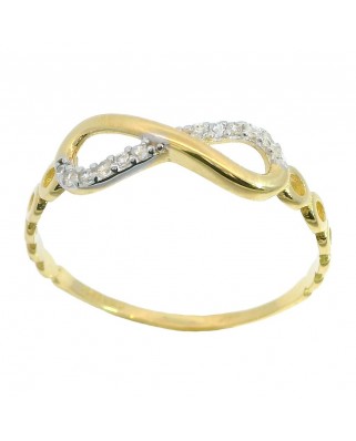 SORTIJA INFINITO CON CIRCONITAS