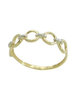 SORTIJA LISA CADENA FUNDIDA  OA