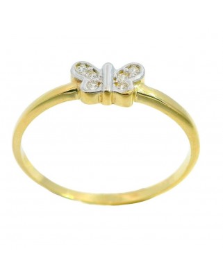 SORTIJA MARIPOSA CON CIRCONITAS