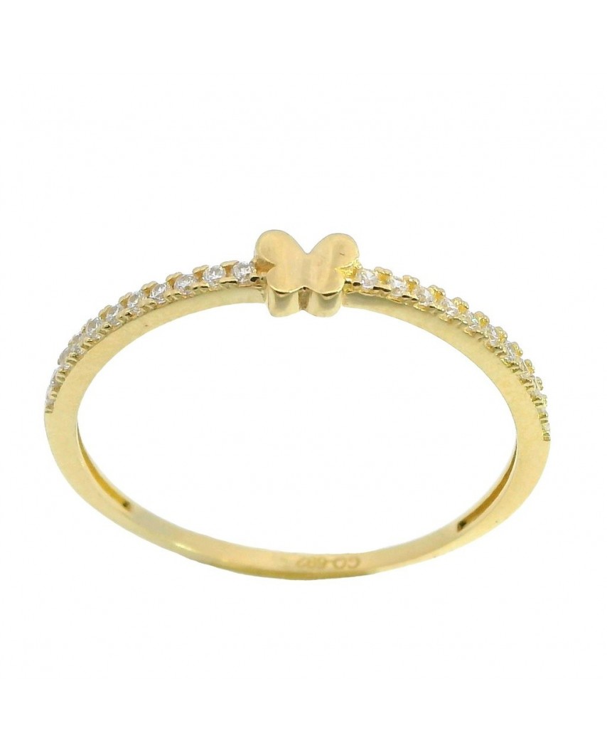 SORTIJA MARIPOSA CON CIRCONITAS.