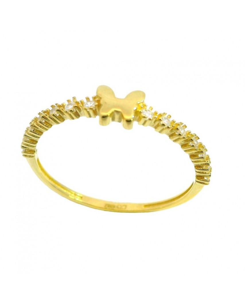 SORTIJA MARIPOSA PIEDRAS FUNDIDA