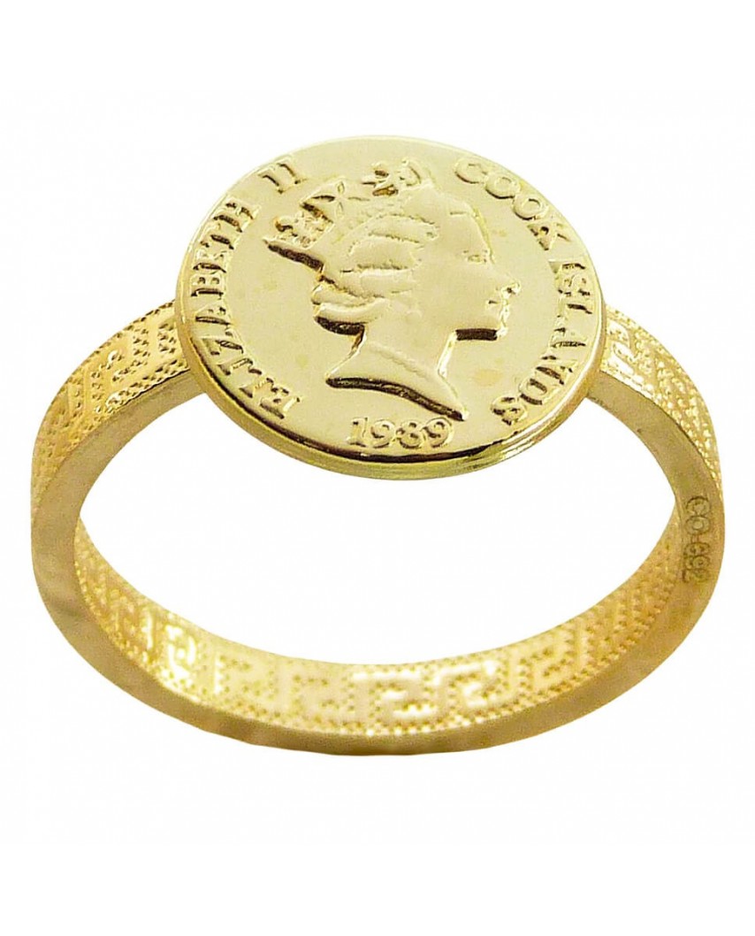 SORTIJA MONEDA 12MM GRECA