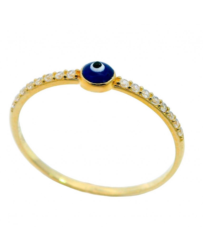 SORTIJA OJO TURCO PIEDRAS EN BRAZOS