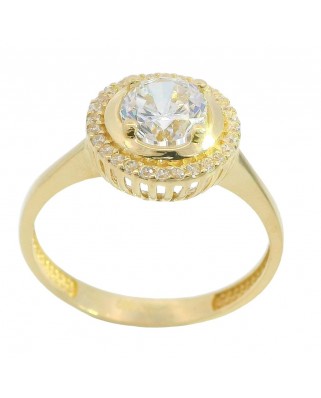 SORTIJA ORLA CUAJO CON PIEDRA CENTRAL