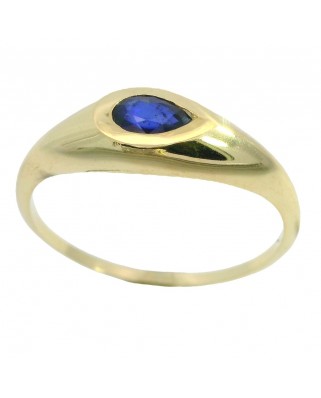 SORTIJA PERA PIEDRA ZAFIRO 5x3MM