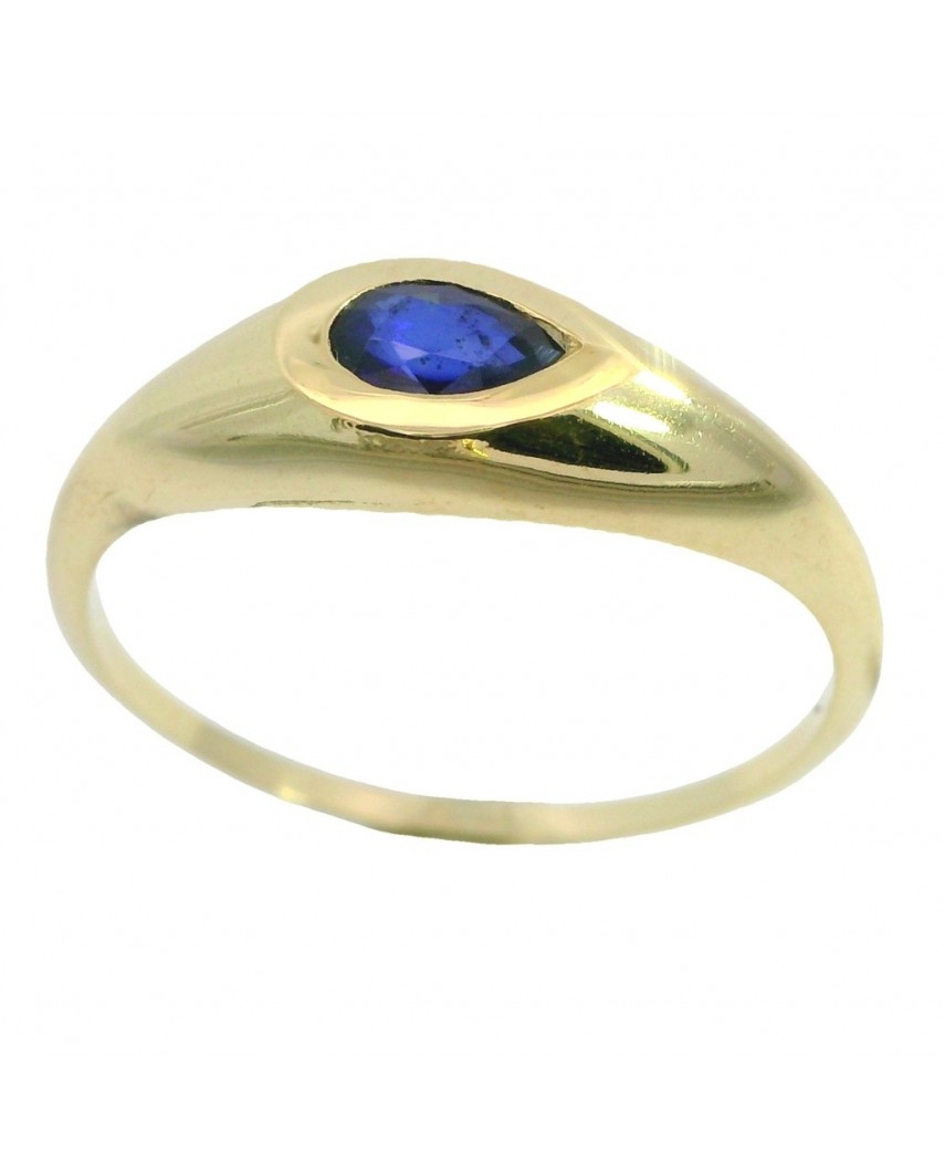 SORTIJA PERA PIEDRA ZAFIRO 5x3MM