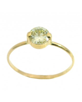 SORTIJA PIEDRA COLOR CITRINO REDONDO 5MM