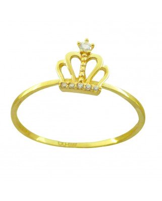 SORTIJA PIEDRA CORONA  FUNDIDA