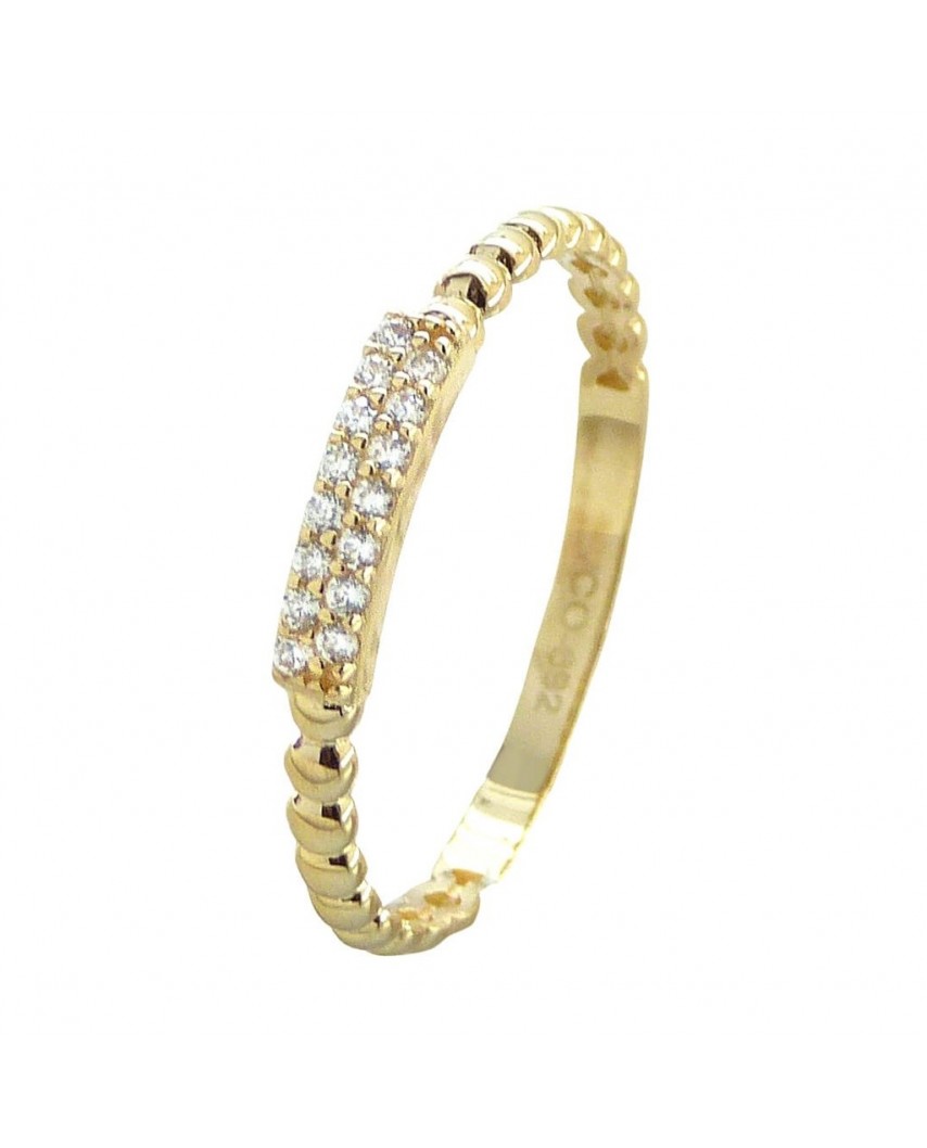 SORTIJA PIEDRAS FUNDIDA