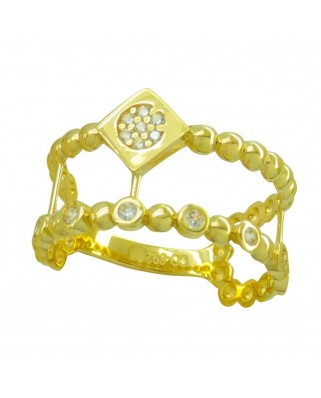 SORTIJA PIEDRAS FUNDIDA