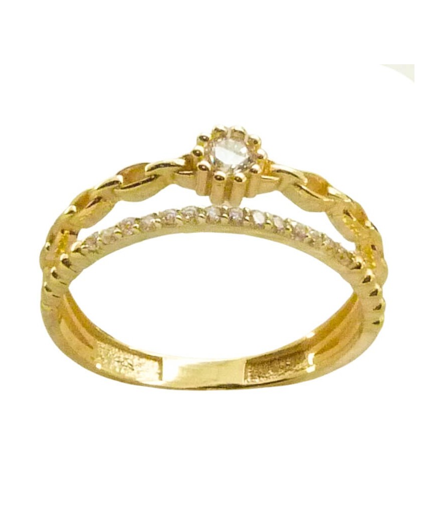 SORTIJA PIEDRAS FUNDIDA