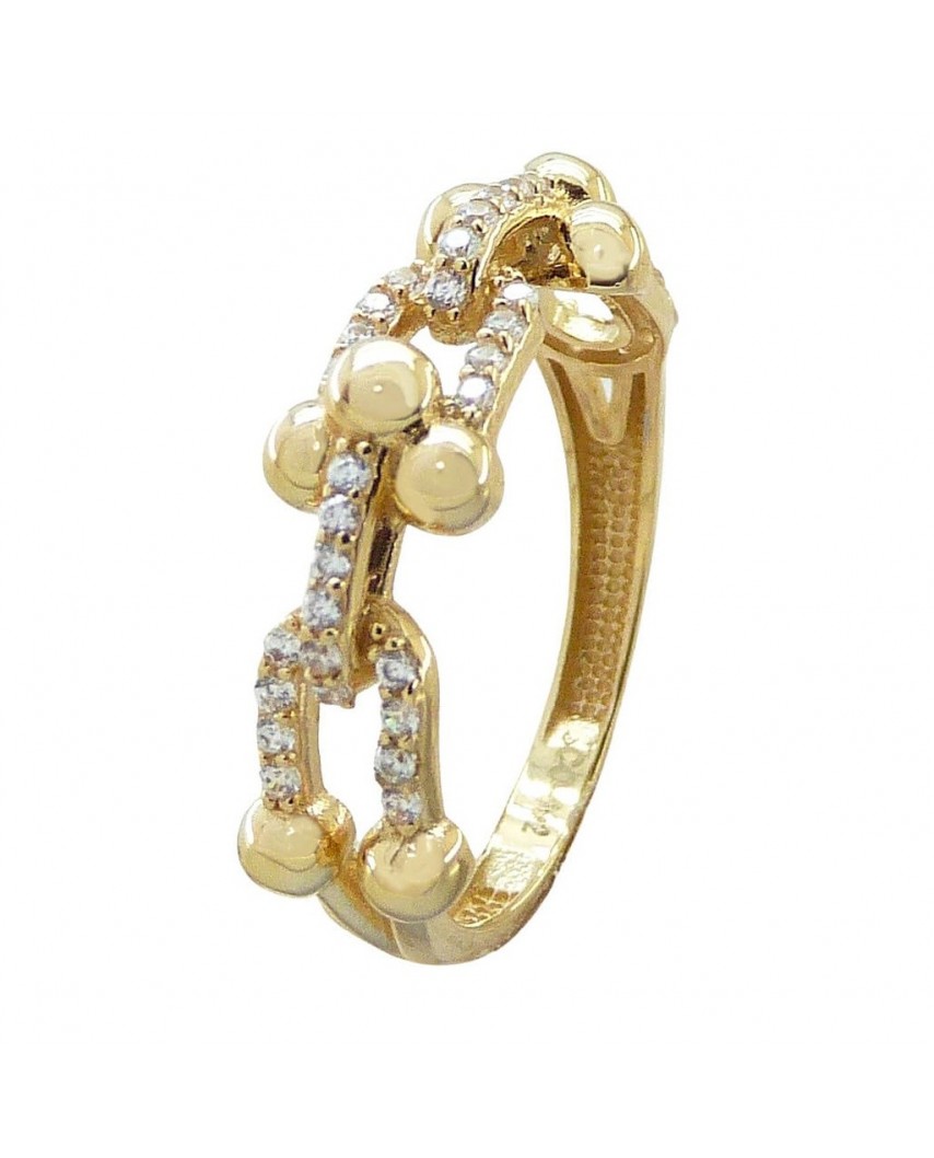 SORTIJA PIEDRAS FUNDIDA