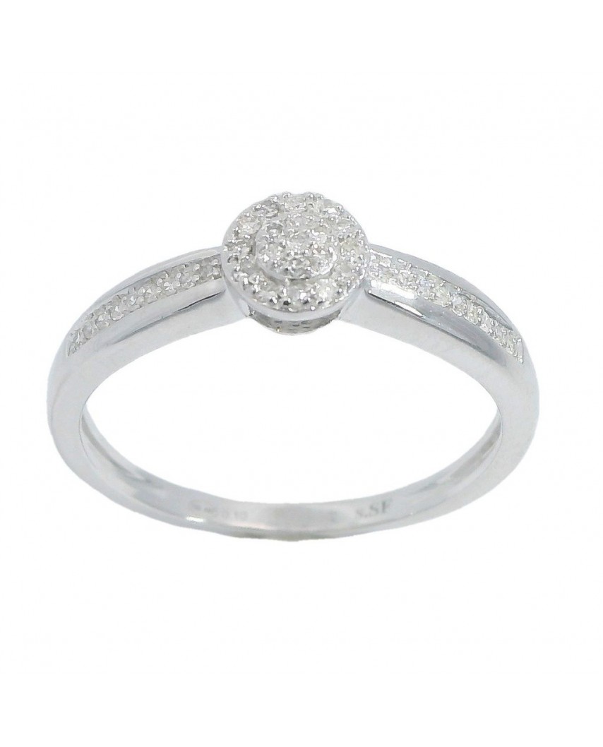 SORTIJA PRINCESA 19 BRILLANTES /0.057+18/0.043 H-SI