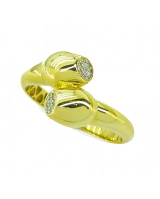 SORTIJA REDONDO PIEDRAS FUNDIDA