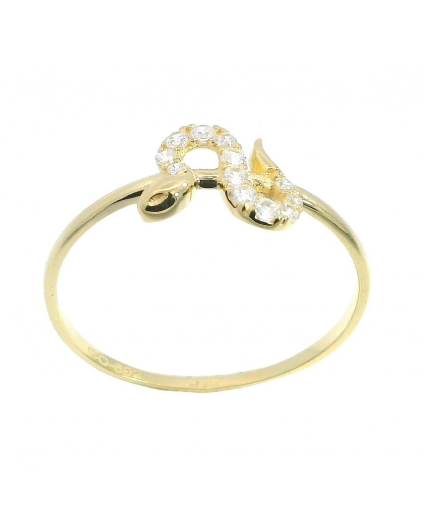 SORTIJA SERPIENTE CON CIRCONITAS