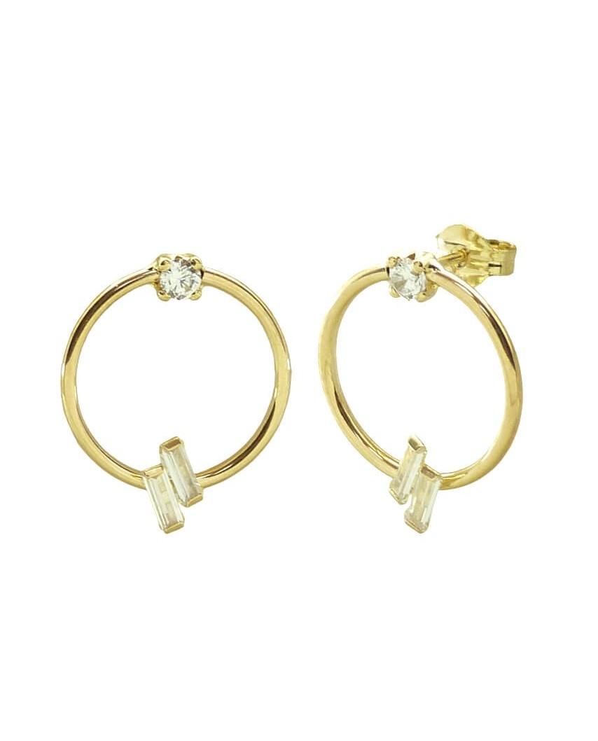 ARO 1'5X14MM CIRCONITA BAGUETTE Y CIERRE PRESION.