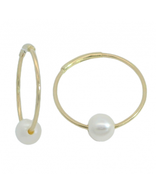 ARO 14MM CON PERLA  DE 4-4.5MM