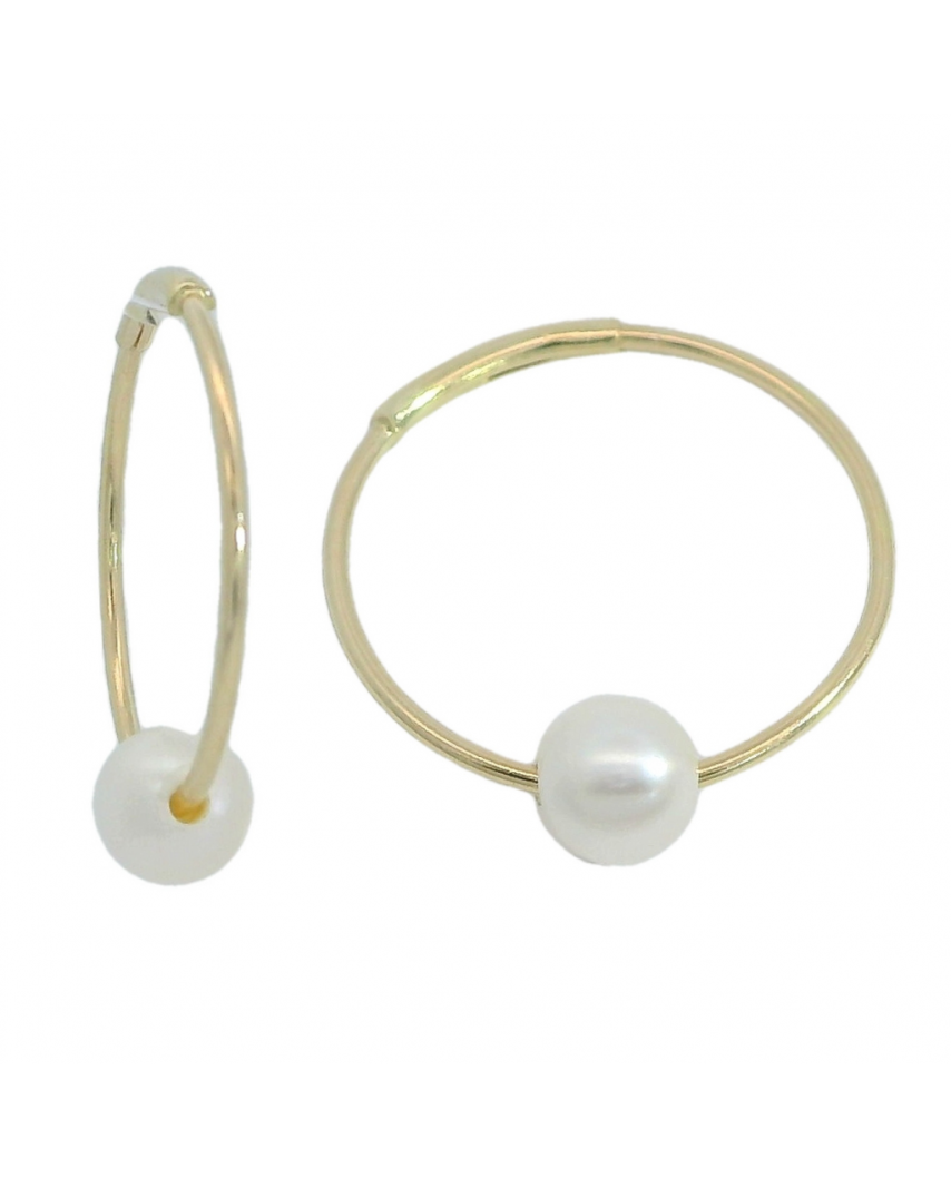 ARO 14MM CON PERLA  DE 4-4.5MM